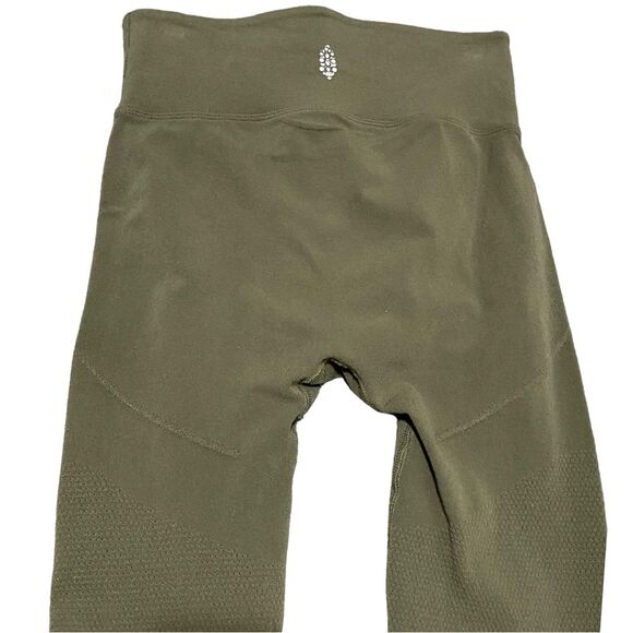 Free People Movement Dusty Olive Mesh Compression Leggings S - Picture 5 of 11